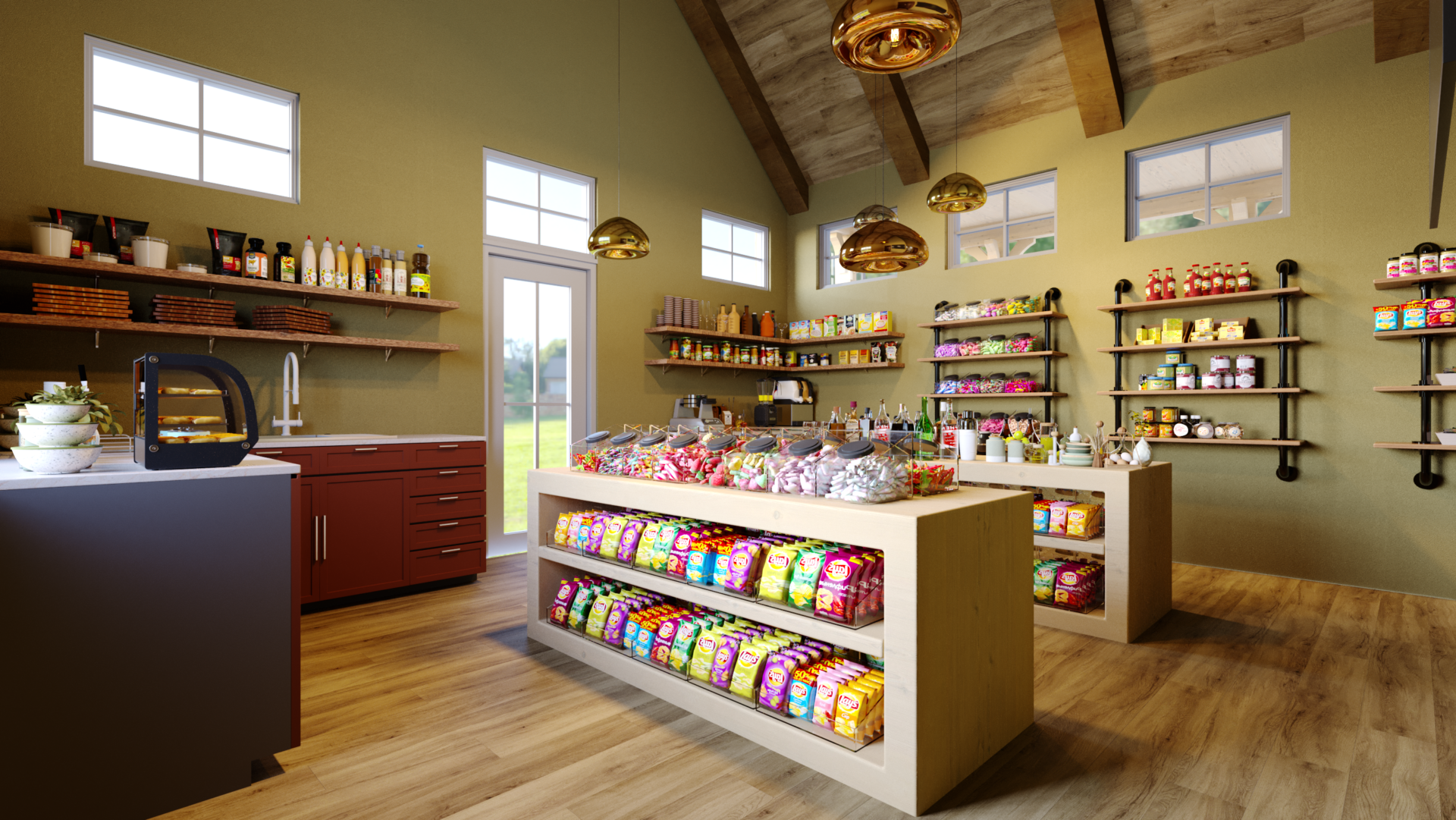 Inside the Comfort Station